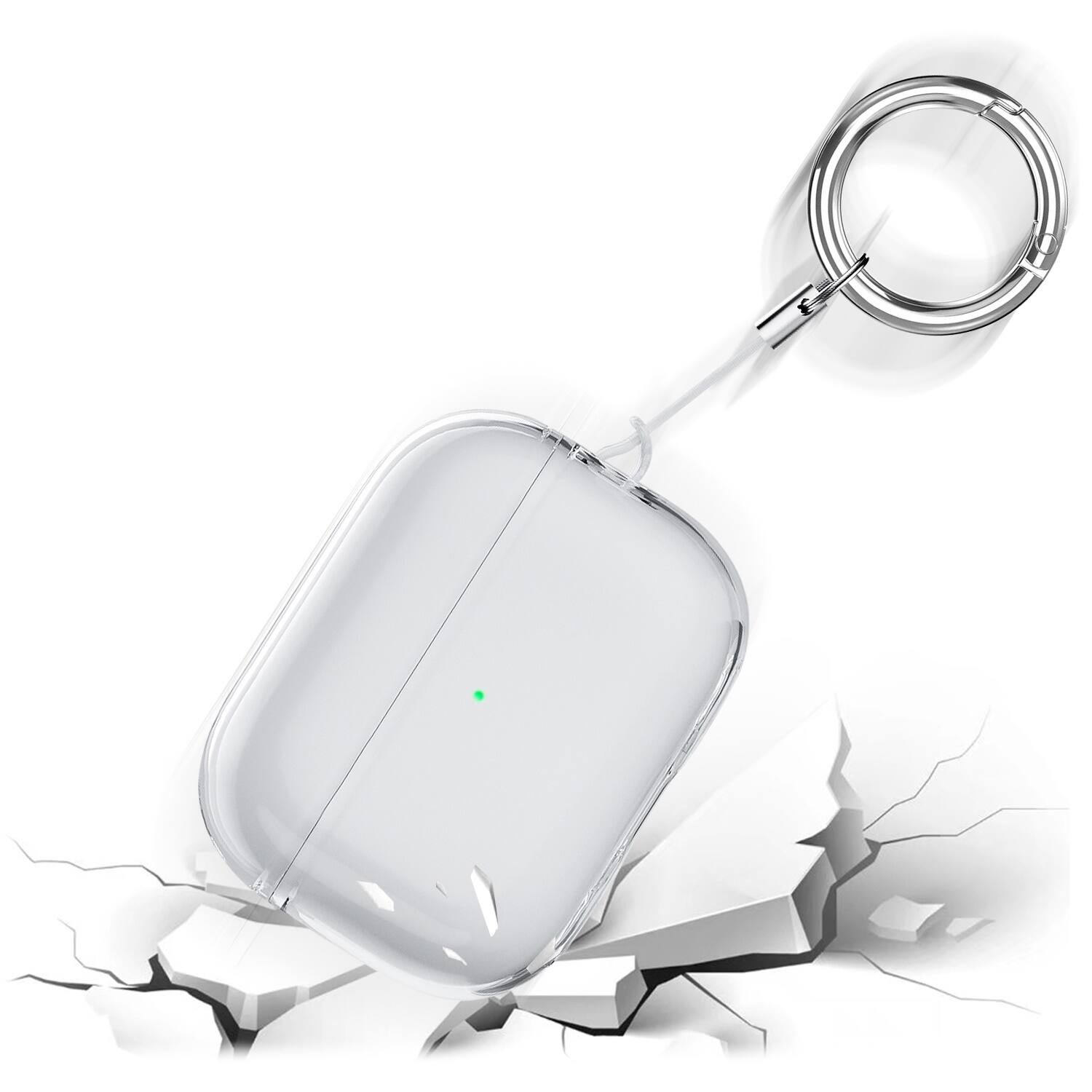 Alt View 15. SaharaCase - Hybrid Flex Series Case for Apple AirPods Pro (2nd Generation) - Clear.