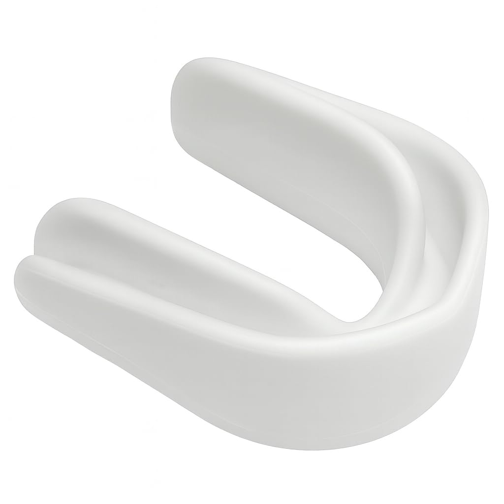 Alt View 2. Amber Sporting Goods - Breathable Boil & Bite MMA Mouth Guard for Boxing & Wrestling, Super Tough Combat Mouthpiece – White - White.