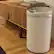 Alt View 13. iTouchless - 8 Gallon Touchless Sensor Trash Can with AbsorbX Odor Control System, White Stainless Steel Round Shape Kitchen Bin - Pearl White.