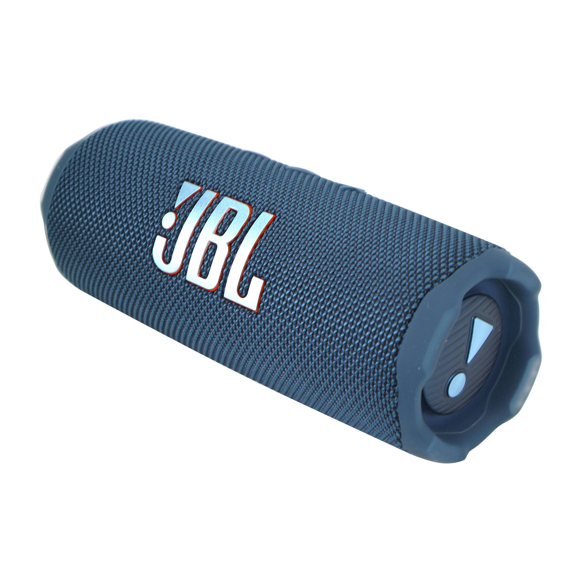 Left. JBL - JBL Flip 7 Portable Waterproof Bluetooth Speaker (Blue) + JBL T110 in Ear Headphones - Blue.