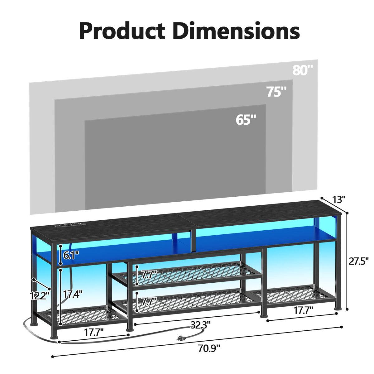 Product Dimensions: 80" x 75" x 65" x 13" x 161" x 6.1" x 7.7" x 27.5" x 122" x 17.4" x 17.7" x 7.7" x 32.3" x 70.9" x 17.7"