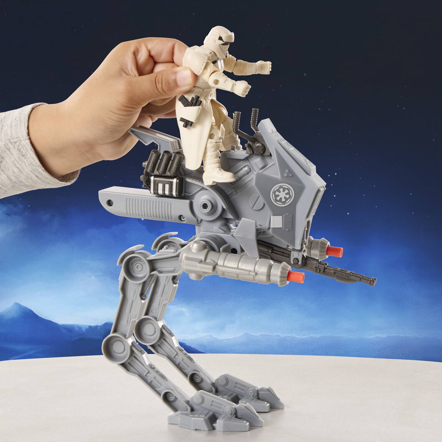 Alt View 3. Hasbro - Star Wars - ActionVerse - AT-RT & Imperial Remnant AT-RT Driver Action Figure 2-Pack   - COLLECTIBLES - Multicolor.