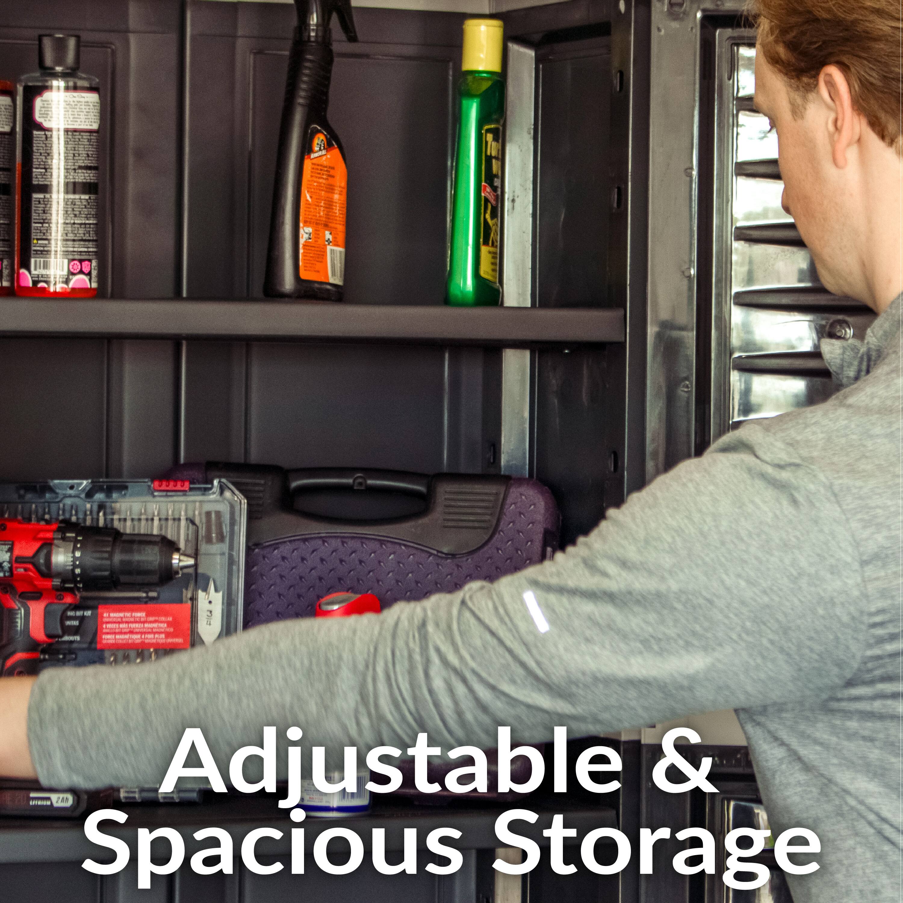 Adjustable & Spacious Storage