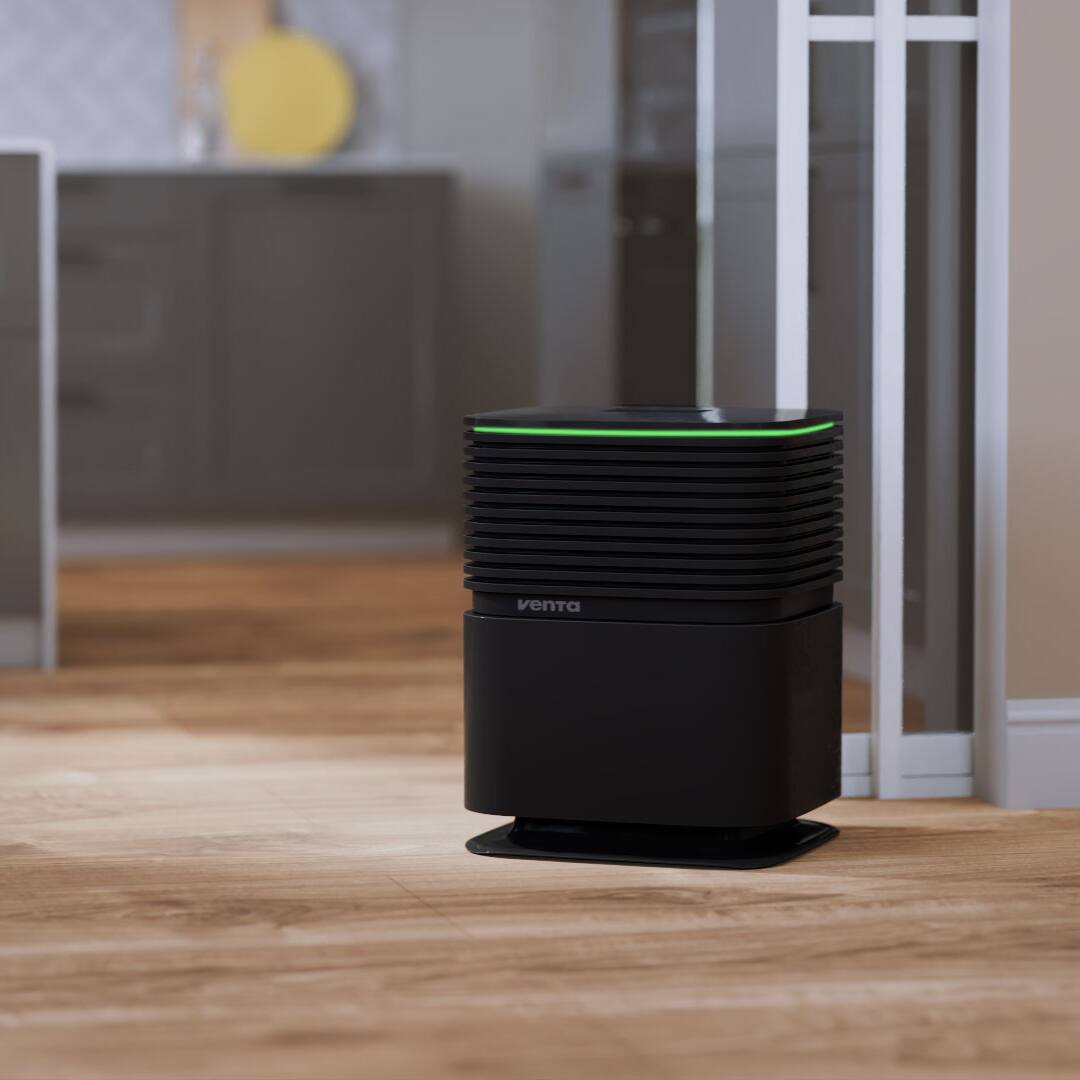 Alt View 2. Venta - AP735 AeroStyle Compact Air Purifier with Voice & App Control, Triple Filtration for Spaces up to 800ft² - Black.