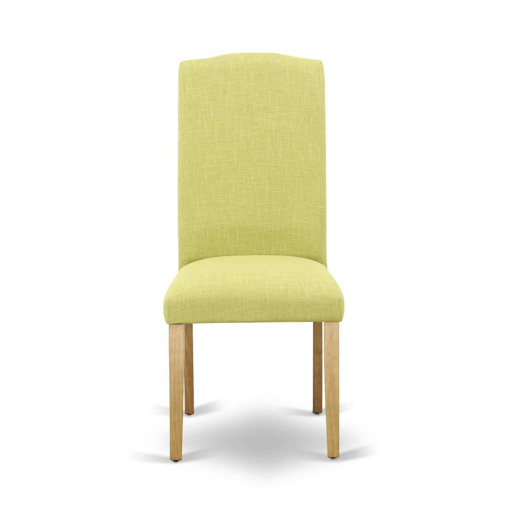 Back. East West Furniture - AMEN3-OAK-07 3 Piece DINETTE SET - 1 Dining Table and 2 Limelight Upholstered Dining Chairs - Oak Finish - Oak.