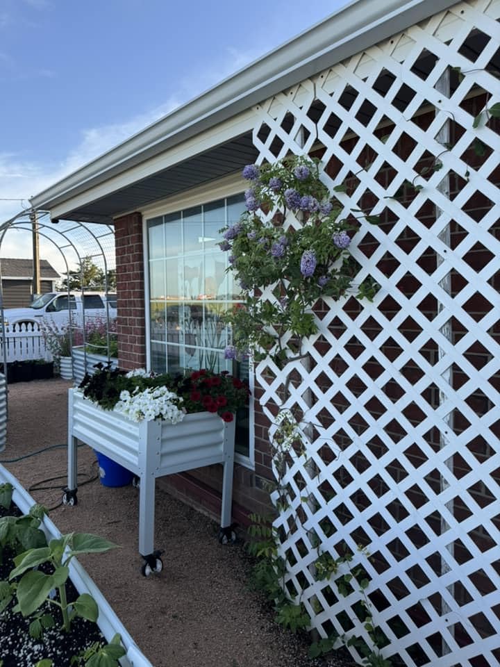 Alt View 1. A Anleolife - White Metal Rectangular Raised Garden Bed Elevated Planter Box with Legs for Vegetables (48 in. L x 24 in. W x 35 in. H) - White.