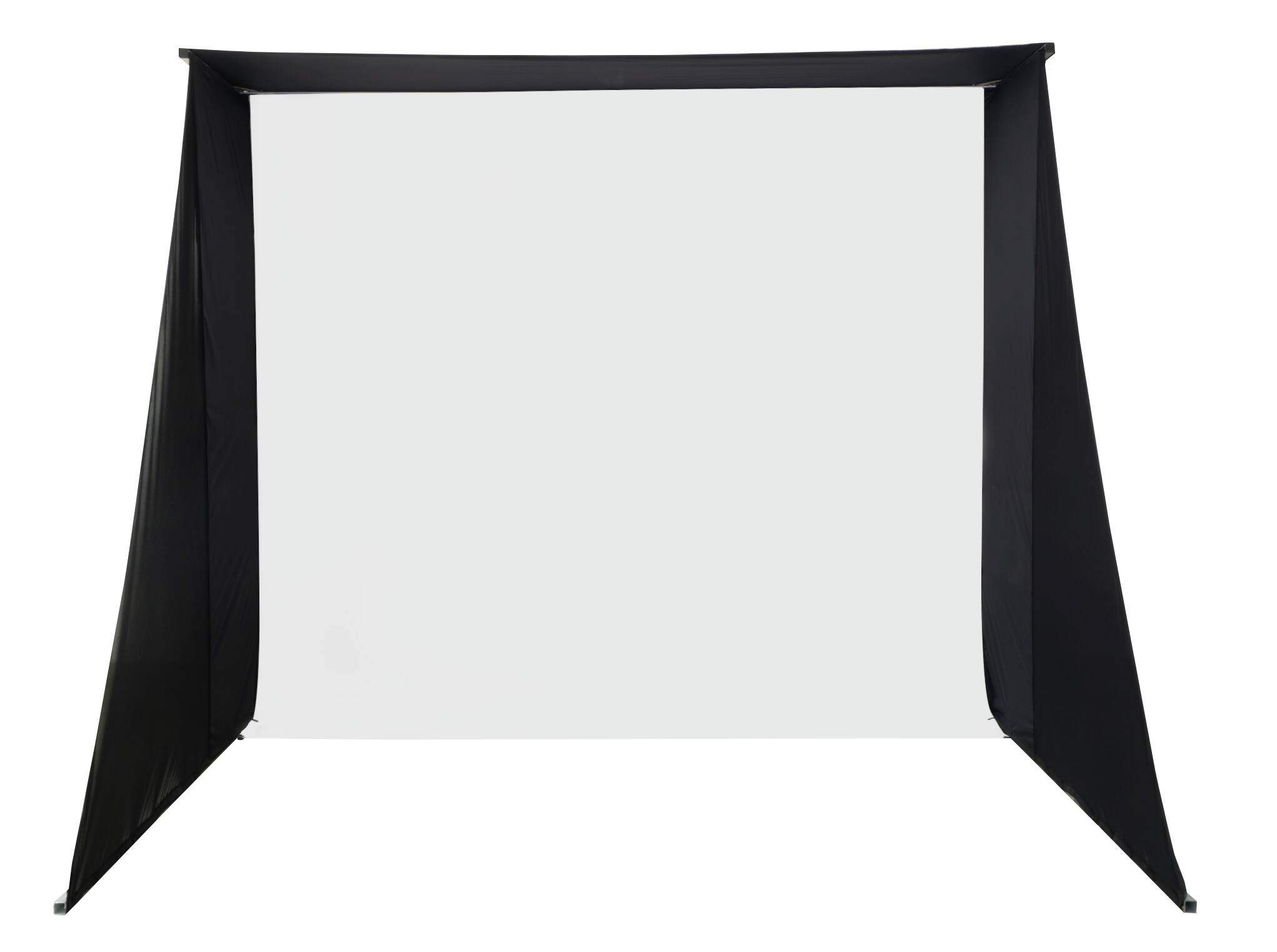 Front. Elite Screens - Elite Screens 8' X 10' GolfSim Portable ImpactWhite® 350 Series.