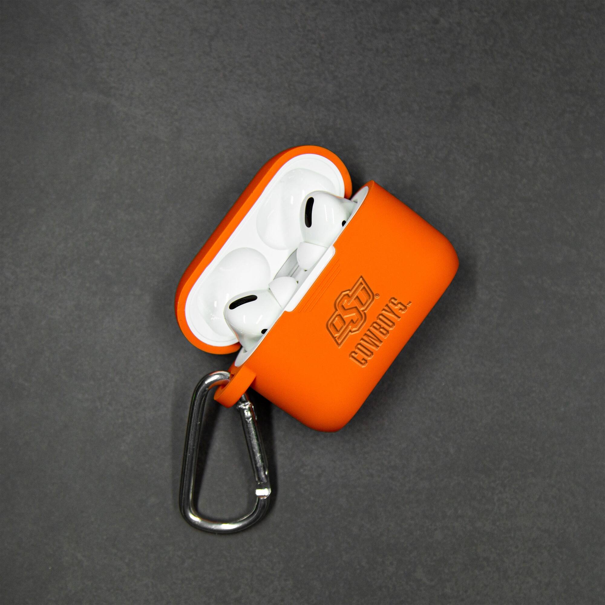 Alt View 1. Affinity Bands - Oklahoma State Cowboys Debossed Silicone Airpods Pro Case Cover - No Size - Multicolor.