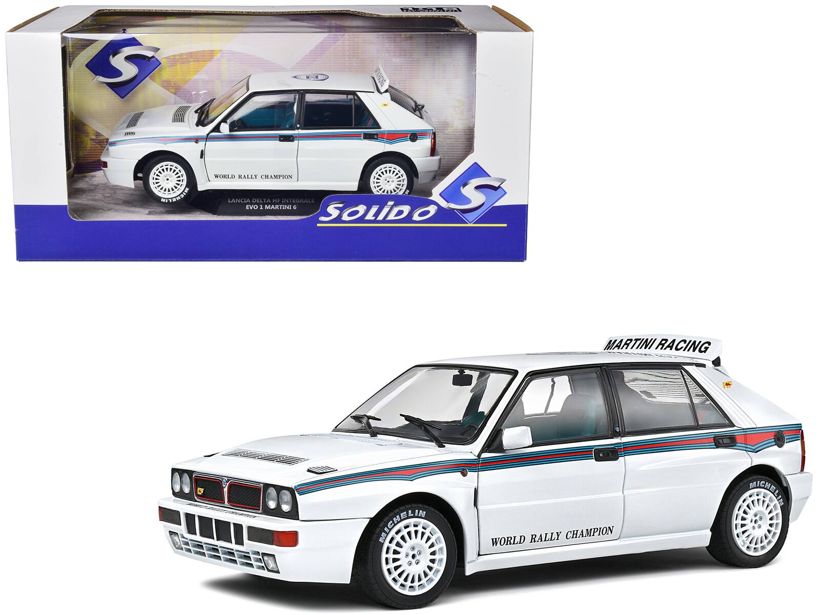 S WE 52 J
SSTENDIE
WORLD RALLY CHAMPION
LANCIA DELTA HF INTEGRALE EVO I
MARTINI SOLiDO MARTINI RACING
IN MICHELIN
RALLY CHAMPION WORLD MICHELIN