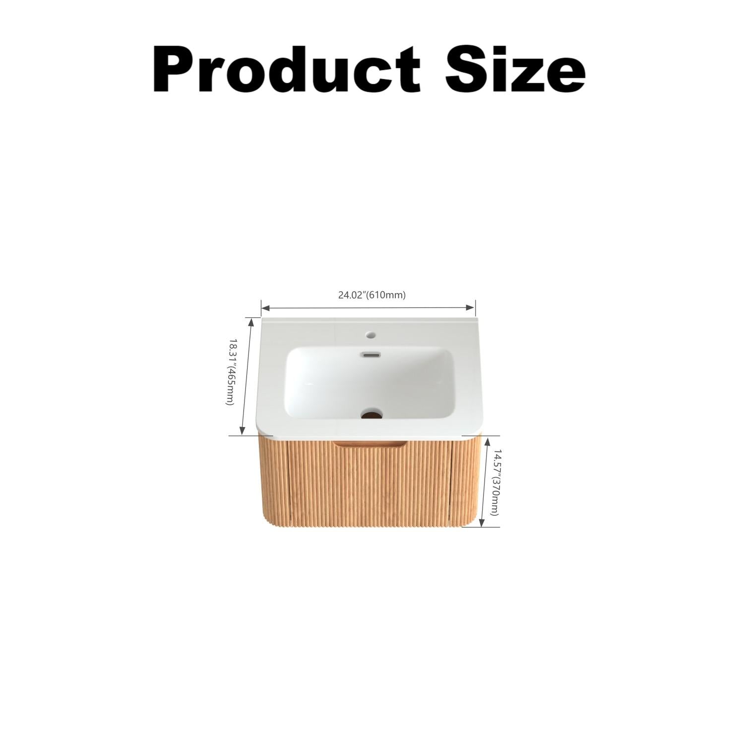 Product Size

18.31" (465mm)  
24.02" (610mm)  
14.57" (370mm)