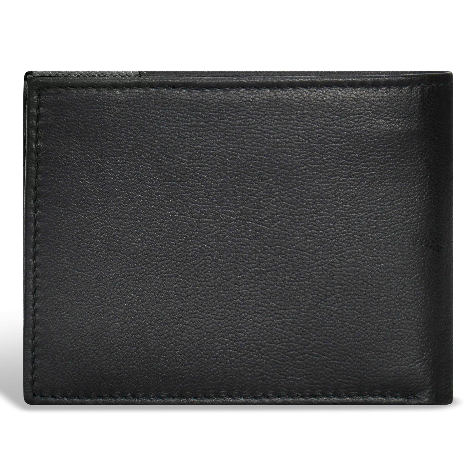 Back. Champs - Iconic Collection Leather Top Wing Wallet - BlackBlack.