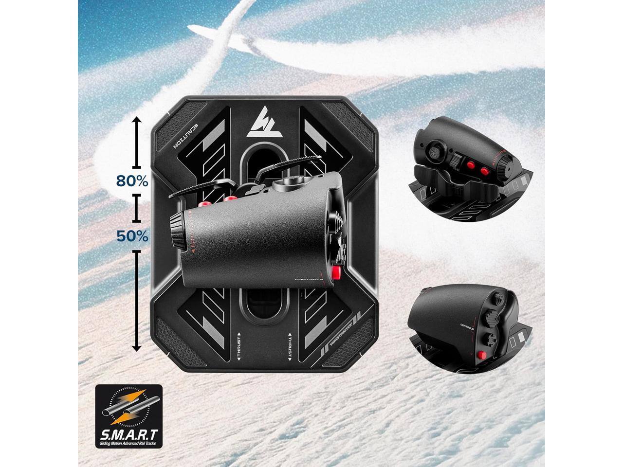 I 80% I 50% #CAUTION THRUST 4 THRUST 7L THREFTMANT MTRALS S.M.A.R.T Sliding Motion Advanced Rail Backs