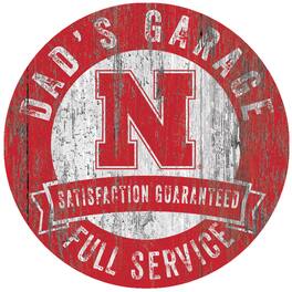 Fan Creations - Nebraska Huskers 12" x 12" Dad's Garage Sign - Multicolor