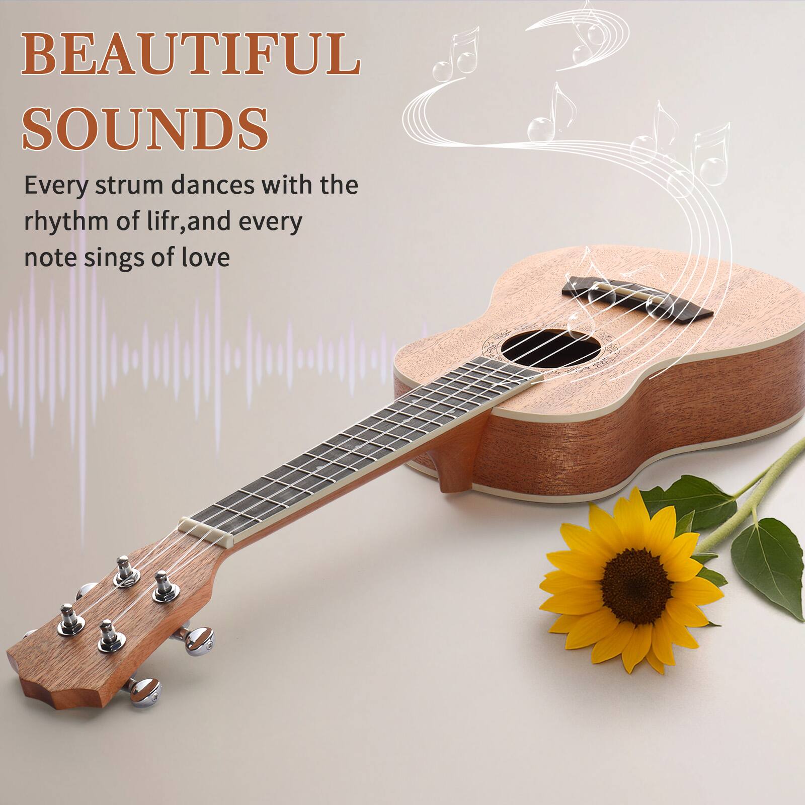 BEAUTIFUL SOUNDS

Every strum dances with the rhythm of life, and every note sings of love
