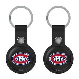 Keyscaper - Montreal Canadiens Two-Pack AirTag Holders - No Size - Black