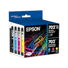 Designed for Excellence Epson 702 702 XL High-capacity Grande capacit Black POR Noir AYOL POOR POZ 702 TN/C M 702 702 Standard-capacity Magenta Yellow Cyan Jaune DURABile a Ultra.
