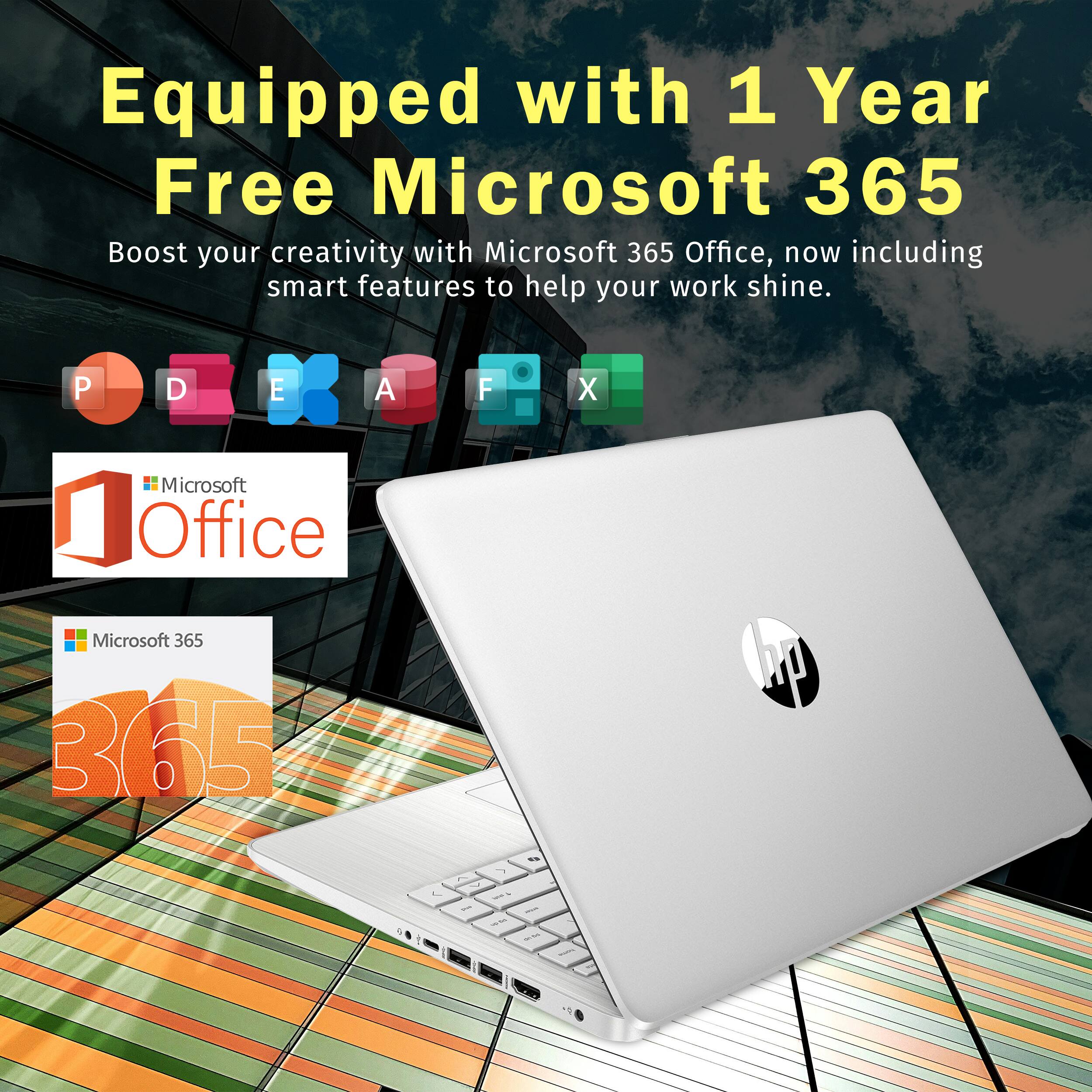 Equipped with 1 Year Free Microsoft 365, Boost your creativity with Microsoft 365 Office, now including smart features to help your work shine. Microsoft Office Microsoft 365 365