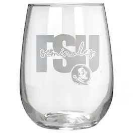 Great American Products - Florida State Seminoles Etched 17oz. City Stemless Wine Glass - Multicolor