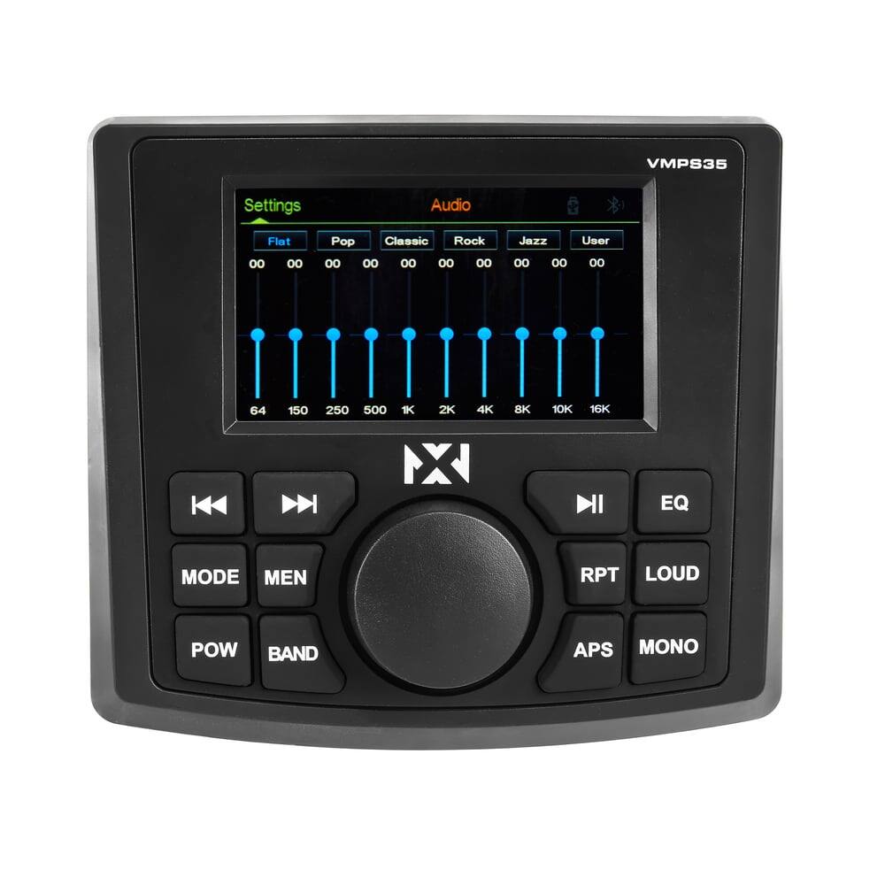 VMPS35 Settings Audio Flat Pop Classic Rock Jazz User  
00 00 00 00 00 00 00 00 00 00  
64 150 250 500 1K 2K 4K 8K 10K 16K  
NX  
EQ MODE MEN RPT LOUD POW BAND APS MONO