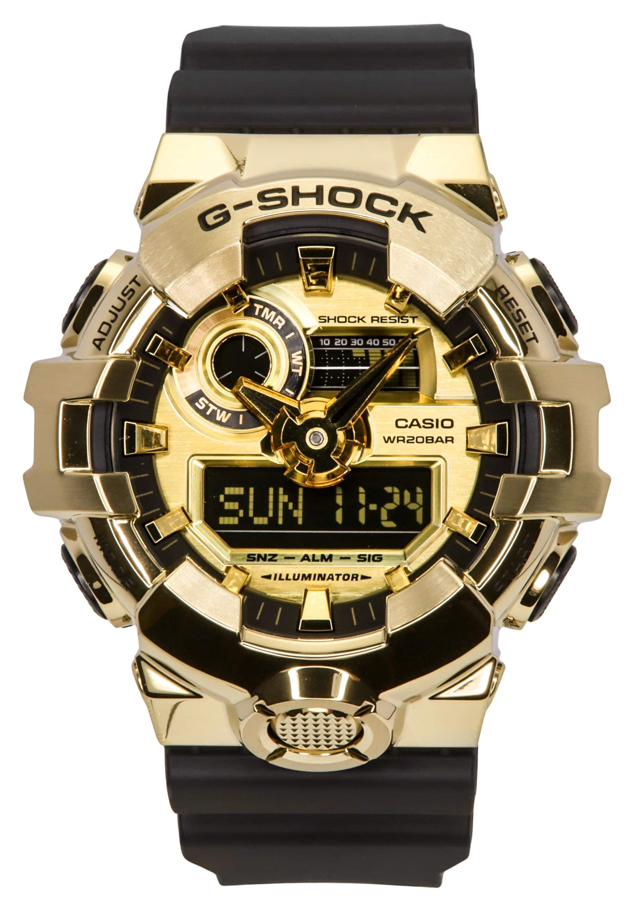 Casio - G-SHOCK G-Steel Analog Digital Resin Strap Dial Quartz GM-700G-9A 200M Men's Watch - Gold