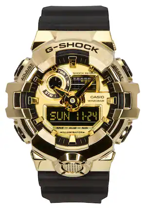 G-SHOCK
ADJUST TMR - SHOCK RESIST
10 20 30 40 50
RESET WT STW
CASIO WR20BAR
SUN 11-24
SNZ - ALM - SIG
ILLUMINATOR