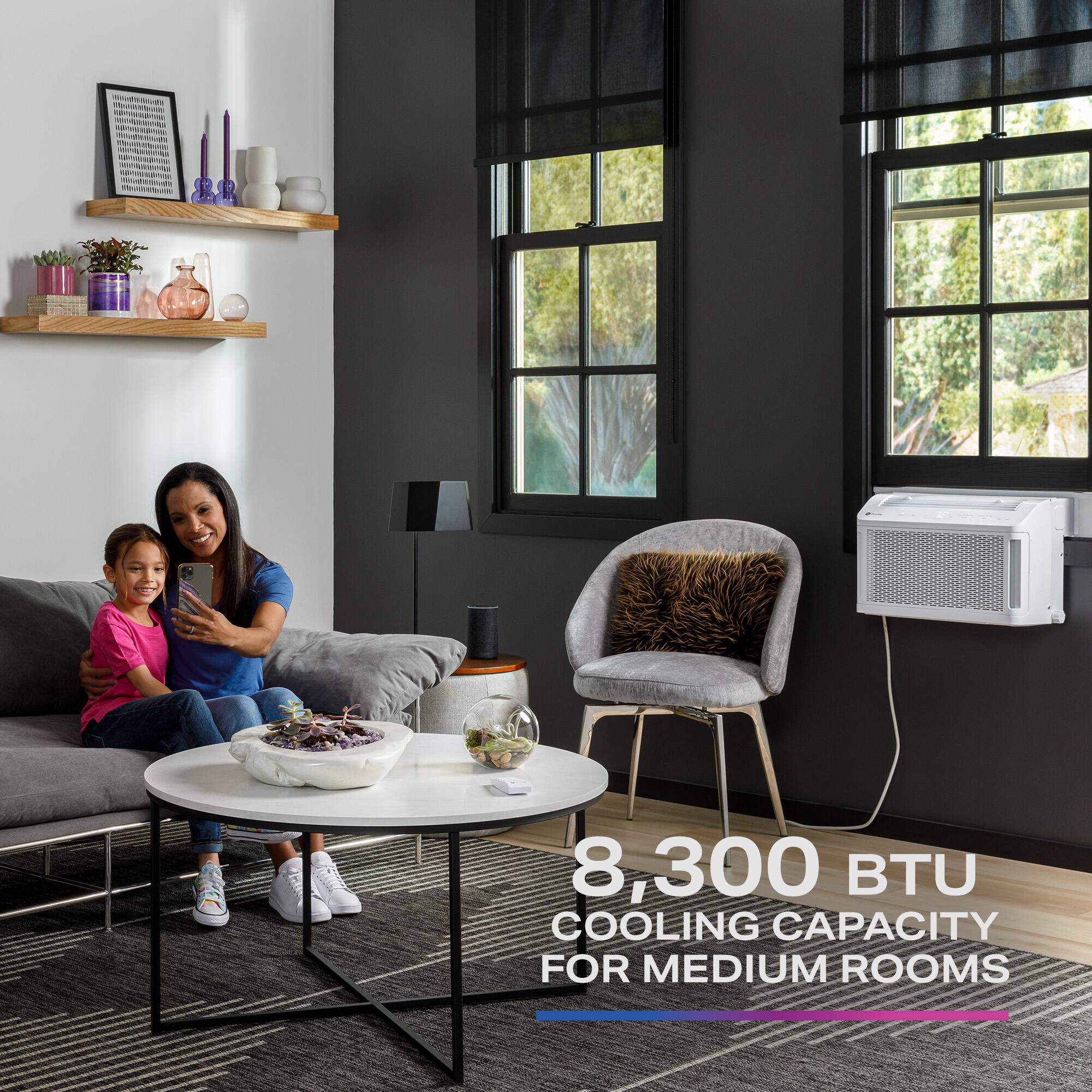 8,300 BTU COOLING CAPACITY FOR MEDIUM ROOMS