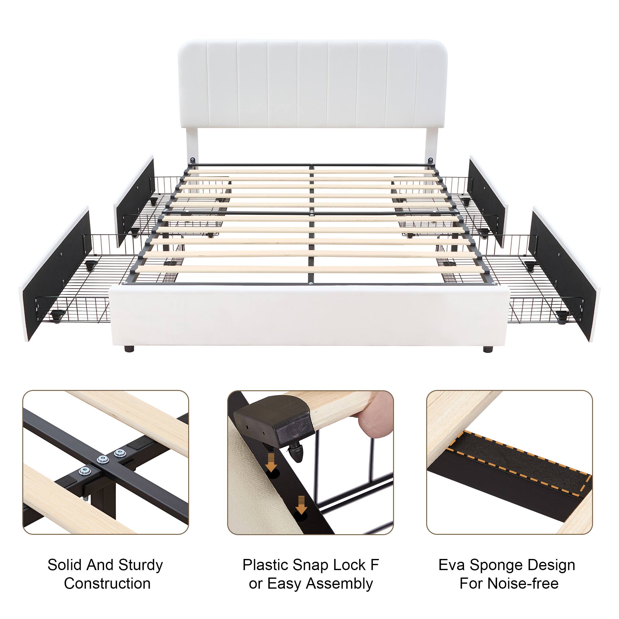 - Solid And Sturdy Construction
- Plastic Snap Lock For Easy Assembly
- Eva Sponge Design For Noise-free