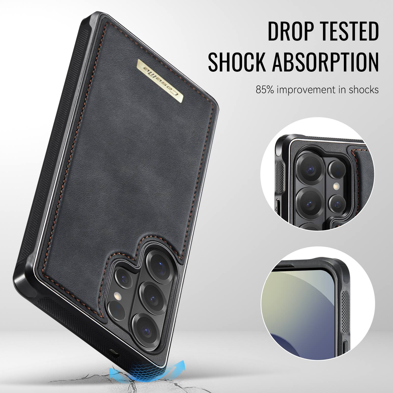 DROP TESTED  
SHOCK ABSORPTION  
85% improvement in shocks