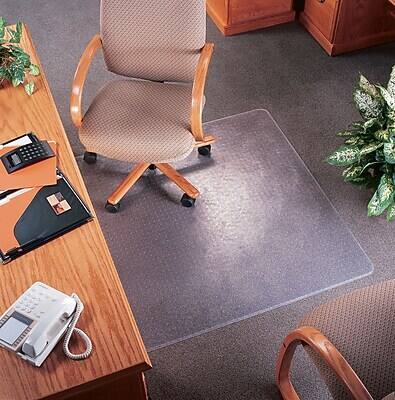 Alt View 3. Deflecto - SuperMat Carpet Chair Mat with Lip, 45" x 53'', Medium-Pile - Clear.