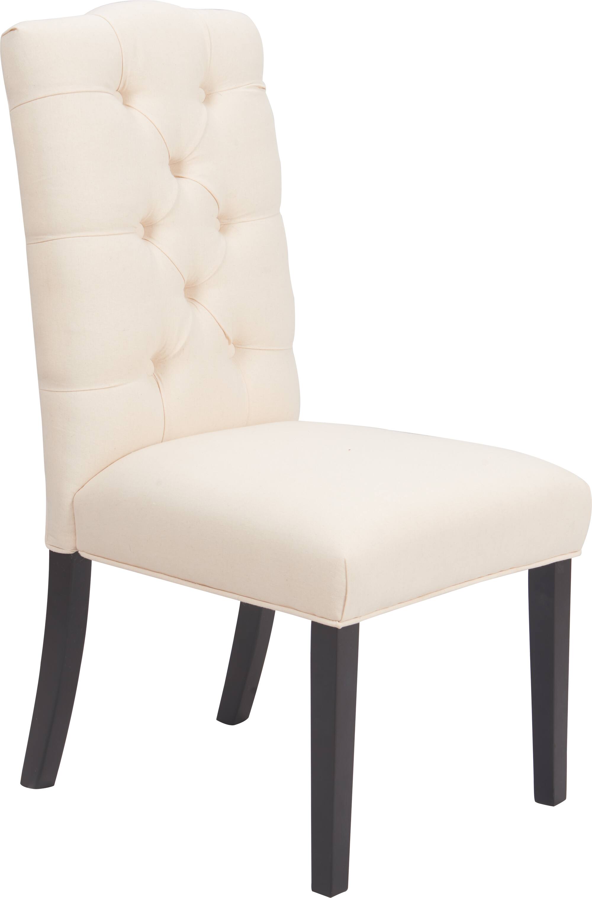 Back. Finch - Finch Provence Tufted Dining Chair, Set of 2, Beige - Beige.