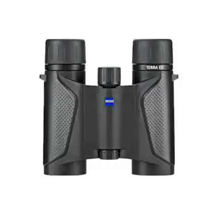 Front. ZEISS - Zeiss Terra ED 8x25, Folding Design, Fast Focusing Pocket Binoculars (Black).