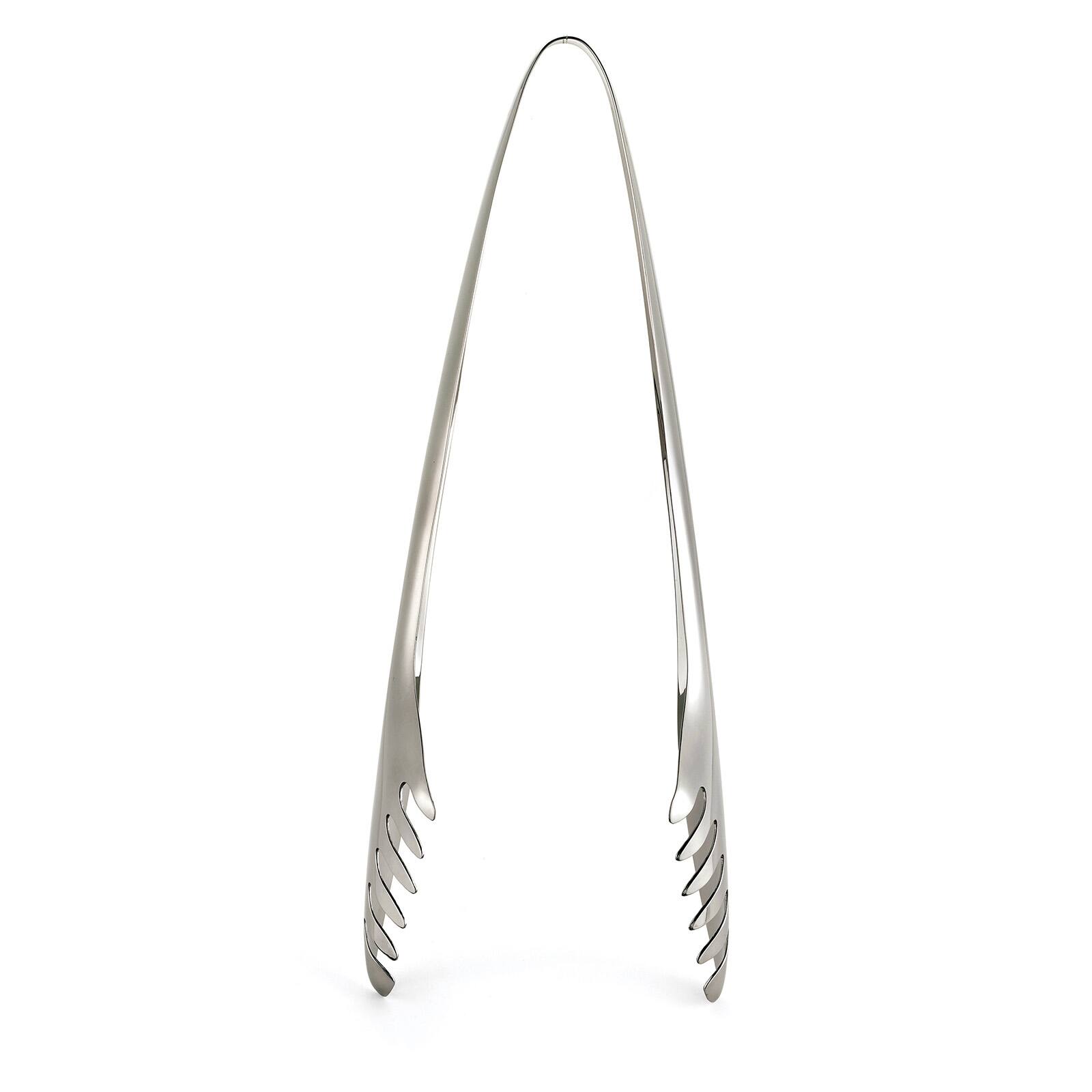 Alt View 1. Cuisipro - 11 Inch Tempo Salad Tongs, Stainless Steel - Silver.