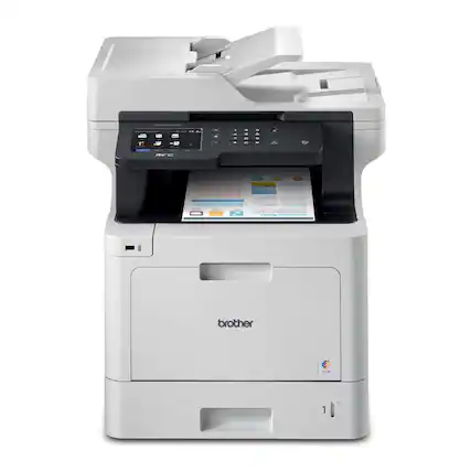 Front. Brother - Brother MFC-L8900CDW Business Color Laser All-in-One Printer (Refurbished).