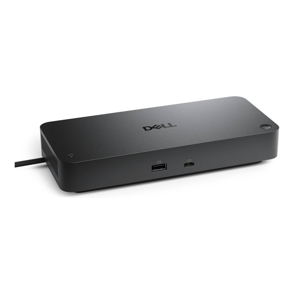 Angle. Dell - Pro Thunderbolt 4 Smart Dock SD25TB4 - Black (Black).