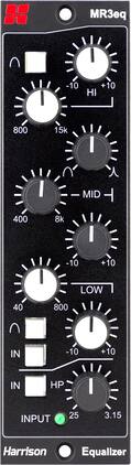 Harrison Audio - MR3eq 3-Band Parametric EQ with HP Filters 500 Series Module
