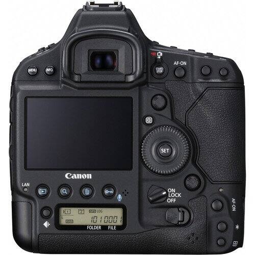MENU INFO START STOP AF-ON SET LAN Canon ON 1 2 CPS LOG I RAW I 000 FOLDER FILE ON LOCK OFF AF-ON