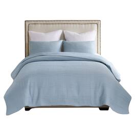 Greenland Home Fashions - Cosmo Luxurious Modern Design Coverlet Bedding Set 3 Piece Full/Queen - Chambray