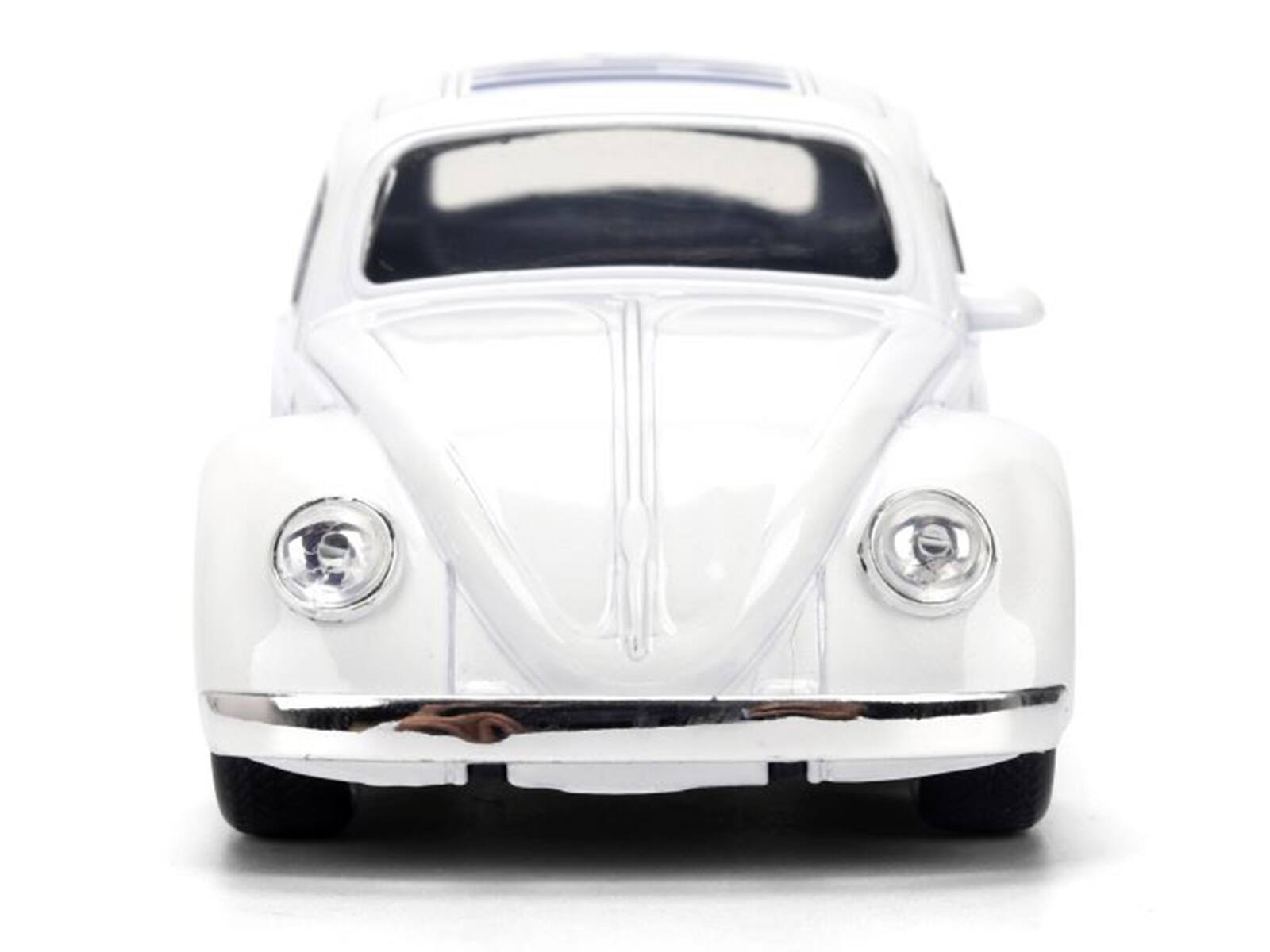 Alt View 5. Jada - 1959 Volkswagen Beetle "R2-D2" Livery White with Graphics "Star Wars" Franchise "Hollywood Rides" 1/32 Model Car by Jada - Multicolor.