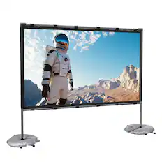 Front. Vankyo - Staytrue 100" T Projector Screen - White.