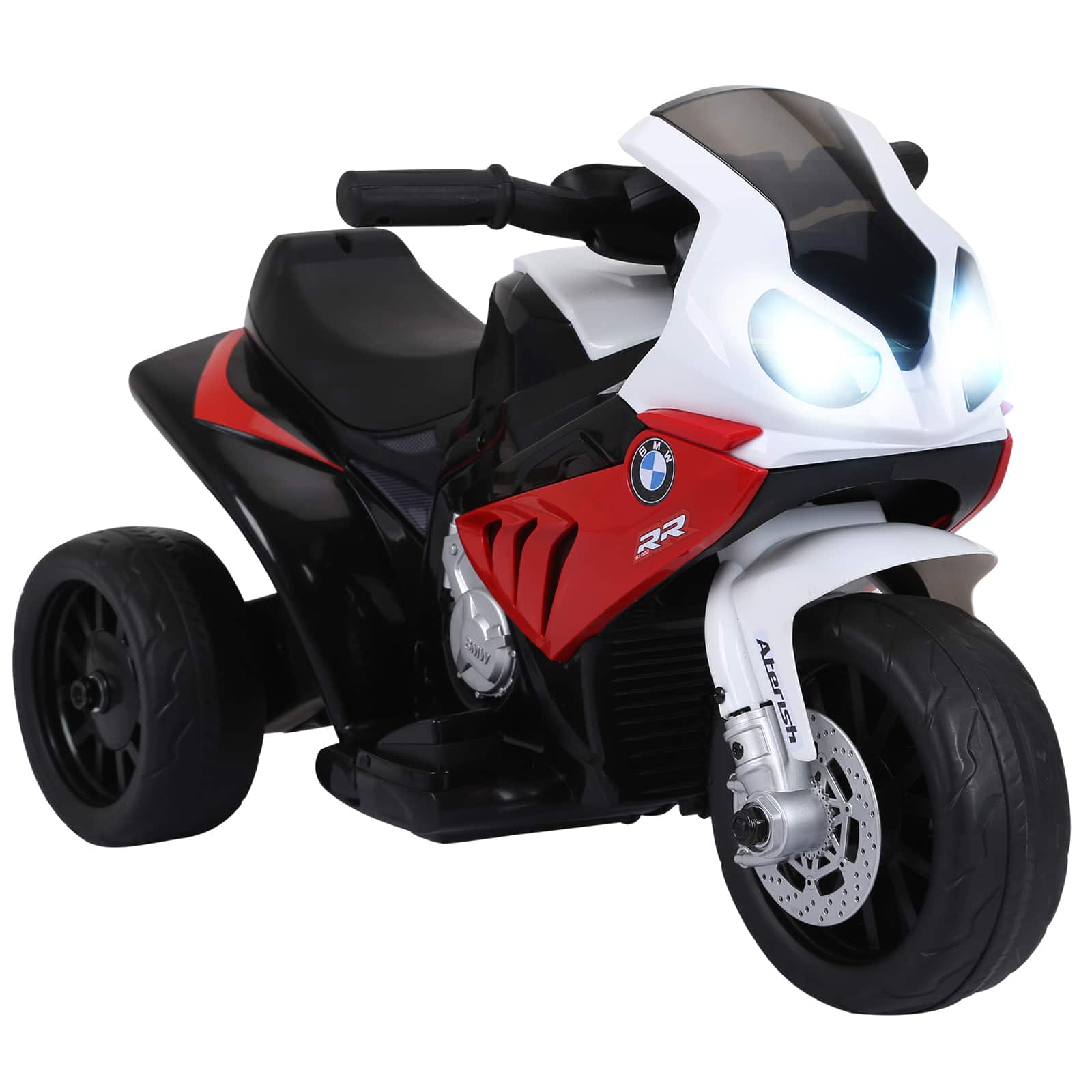 Aosom - 3 Wheeled Electric Motorcycle, Kids Motorcycle Licensed BMW with Headlight