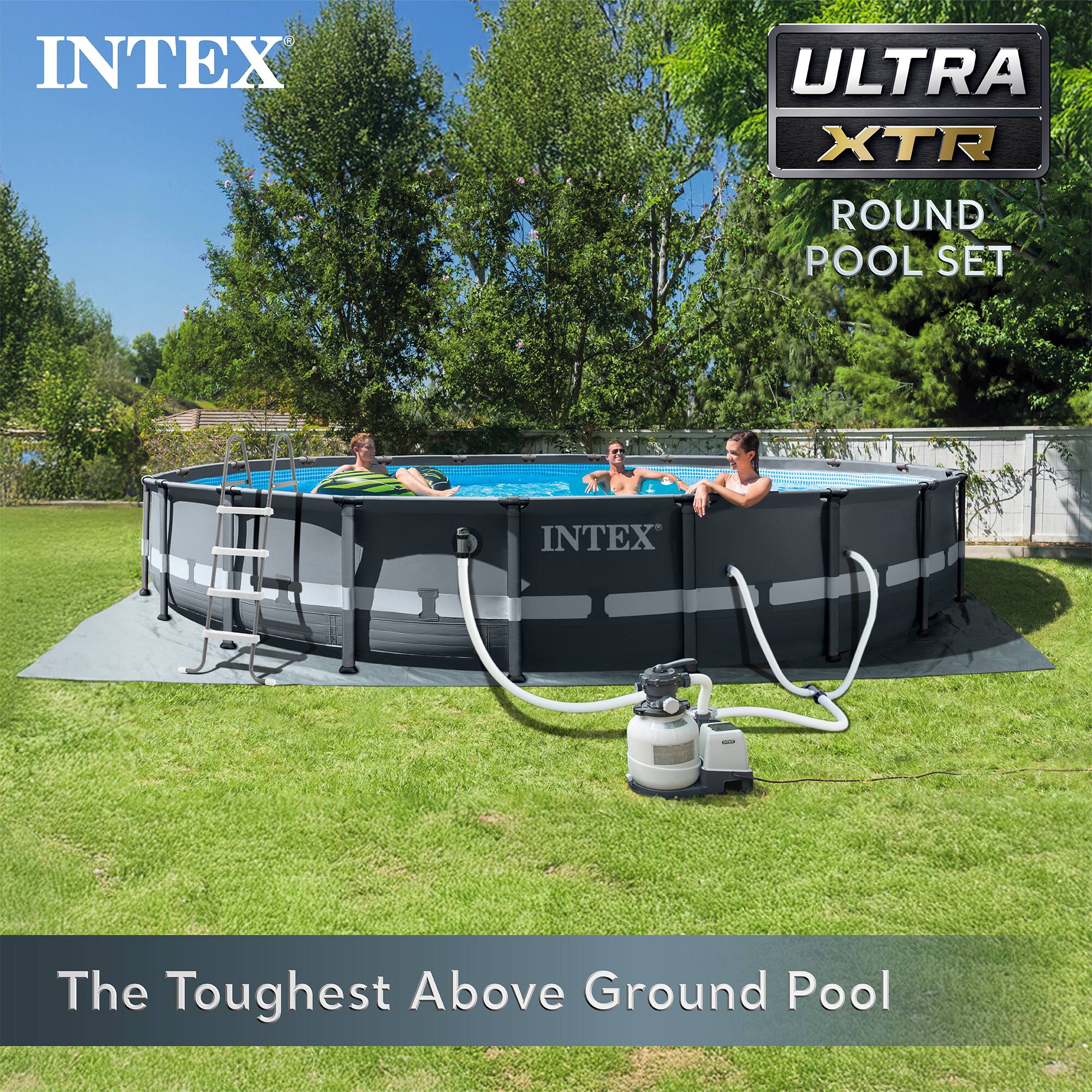 Intex Ultra XTR 16ft x 48in Round Above Ground Pool Set w/ Pump