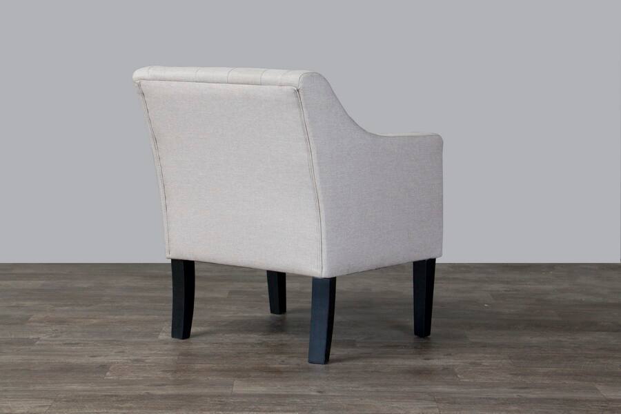 Back. Baxton Studio - Brittany Club Chair - Beige.