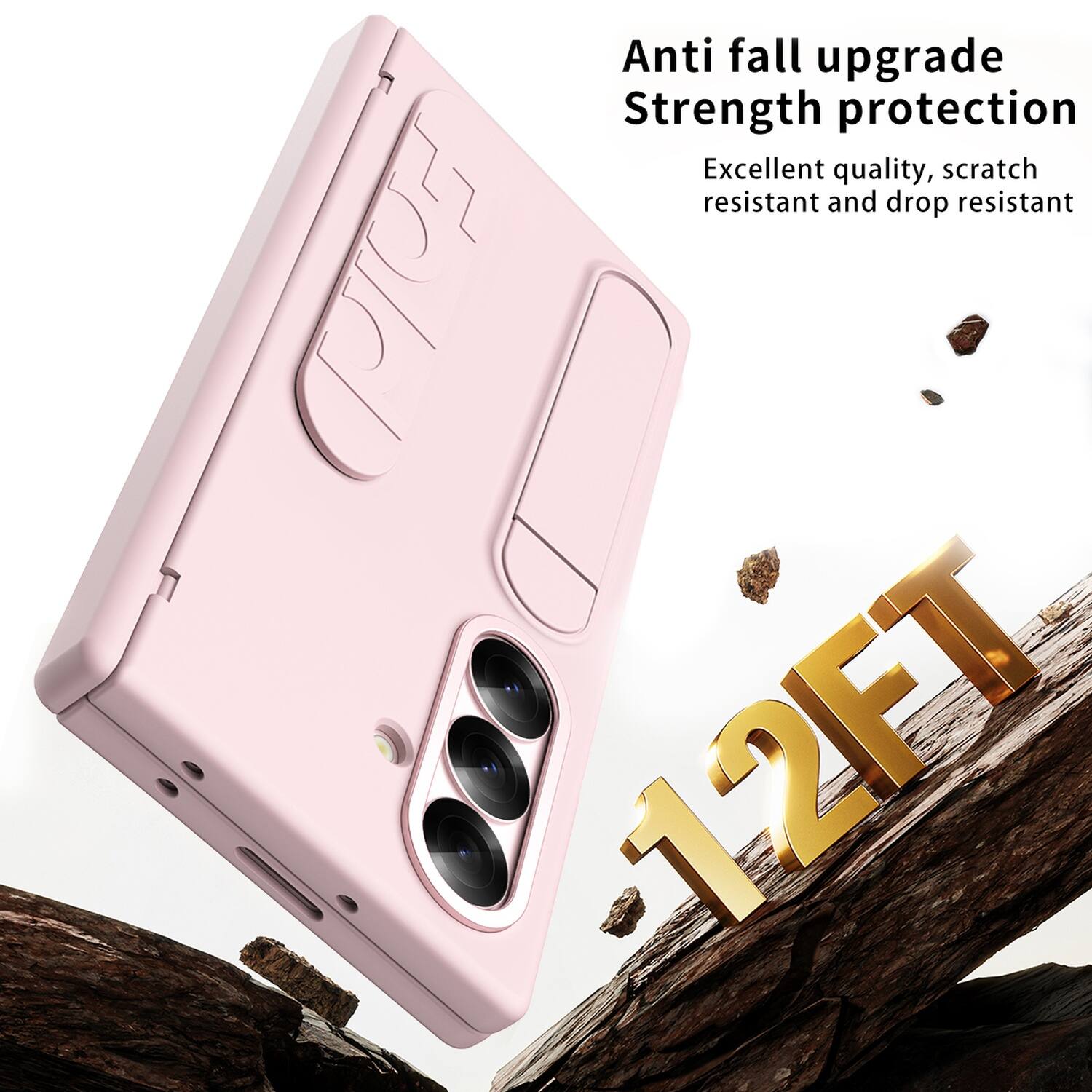 Anti fall upgrade  
Strength protection  
Excellent quality, scratch resistant and drop resistant  
Fold 12FT