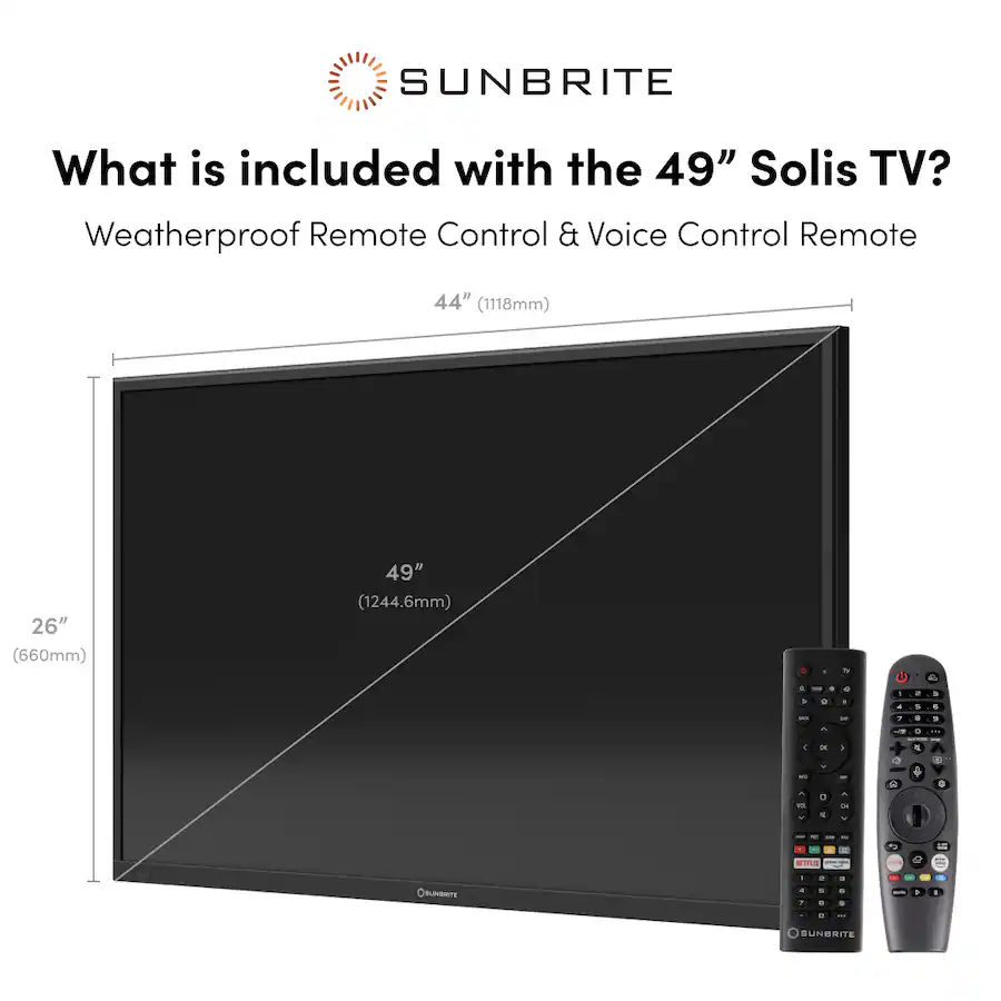 Sunbrite Remote SunBriteTV Solis Series 49