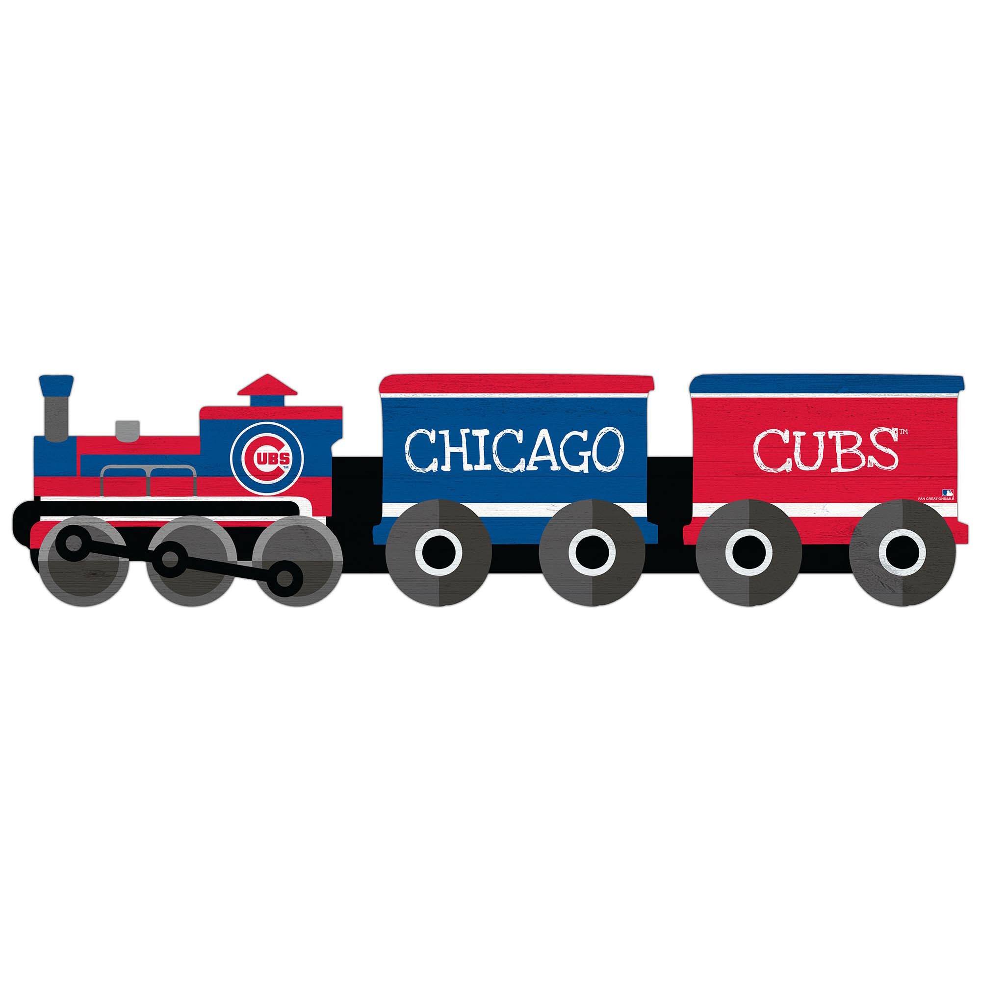 Chicago Cubs 6'' x 24'' Train Cutout Sign