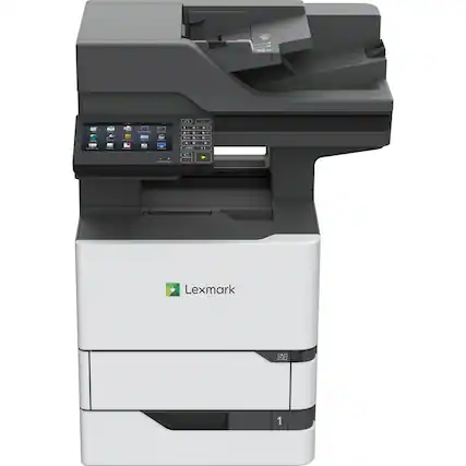 Front. Lexmark - Lexmark MX720 MX721ade Laser Multifunction Printer-Monochrome-Copier/Fax/Scanner-65 ppm Mono Print-1200x1200 - Monochrome.