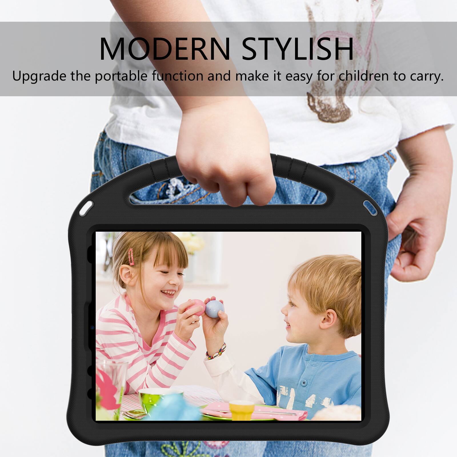 MODERN STYLISH  
Upgrade the portable function and make it easy for children to carry.