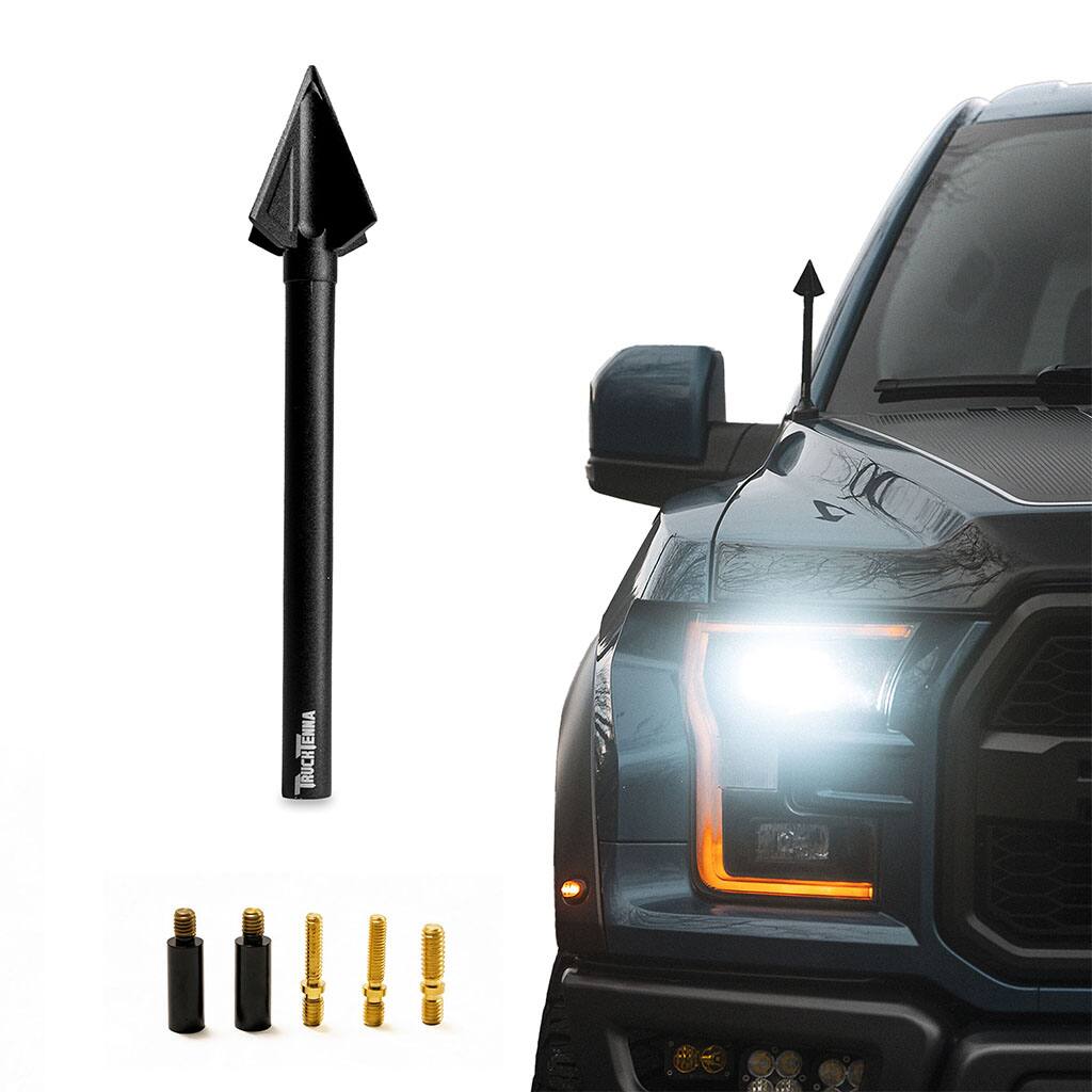 Front. TruckTenna - TruckTenna Arrow Antenna for Trucks, Stubby Antenna Replacement - Black.