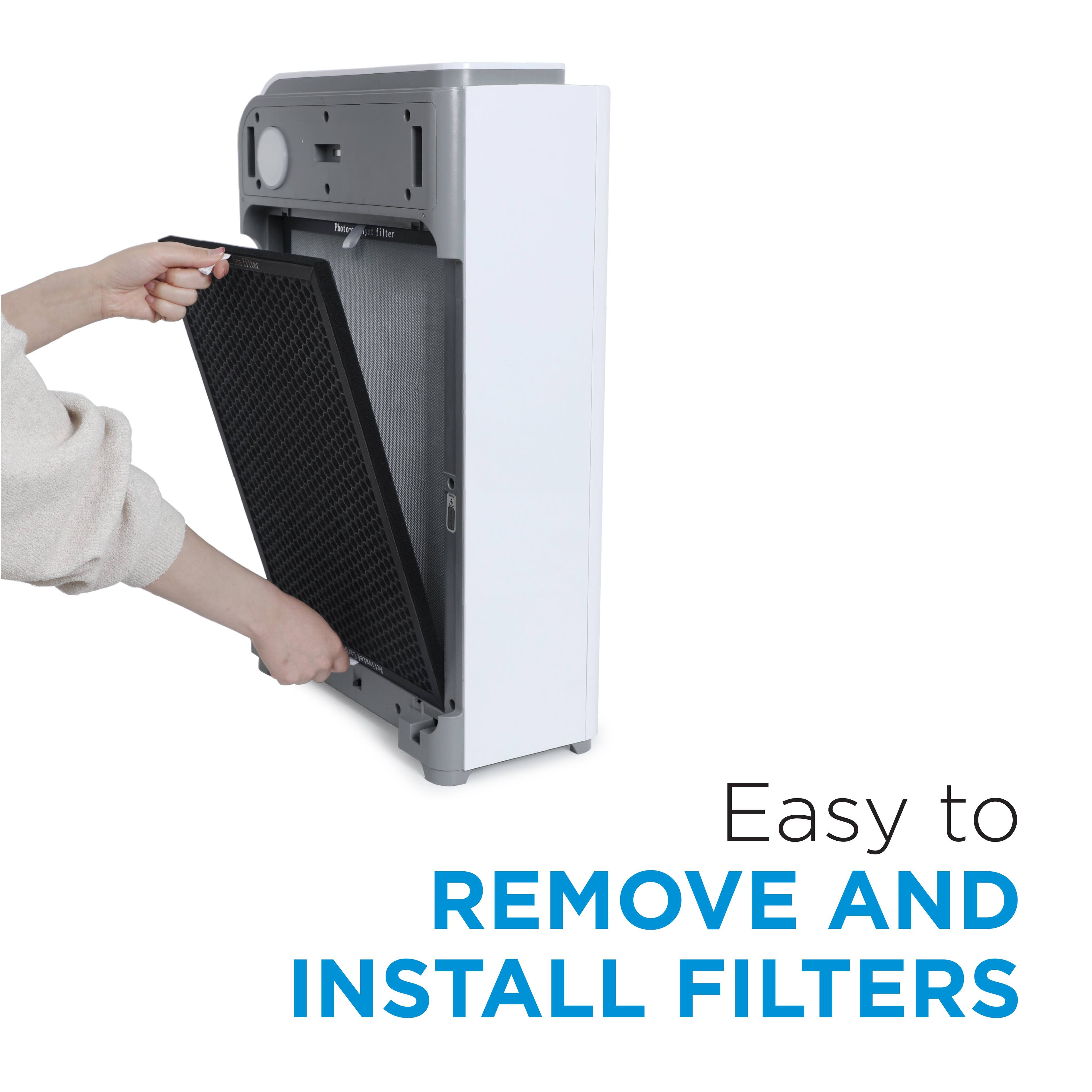 Easy to REMOVE AND INSTALL FILTERS