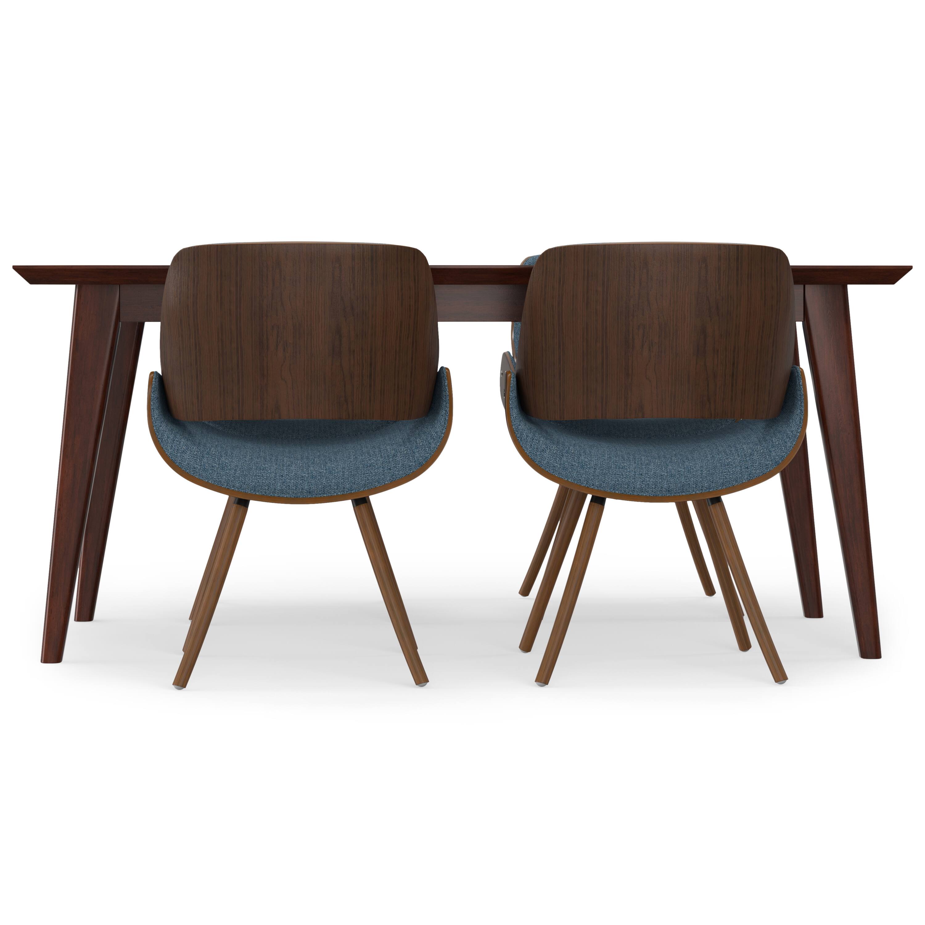 Left. Simpli Home - Malden / Draper 5-Piece Dining Set - Denim Blue.